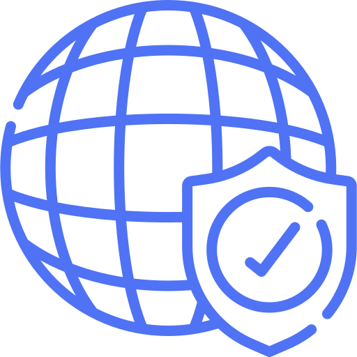 globe blue icon